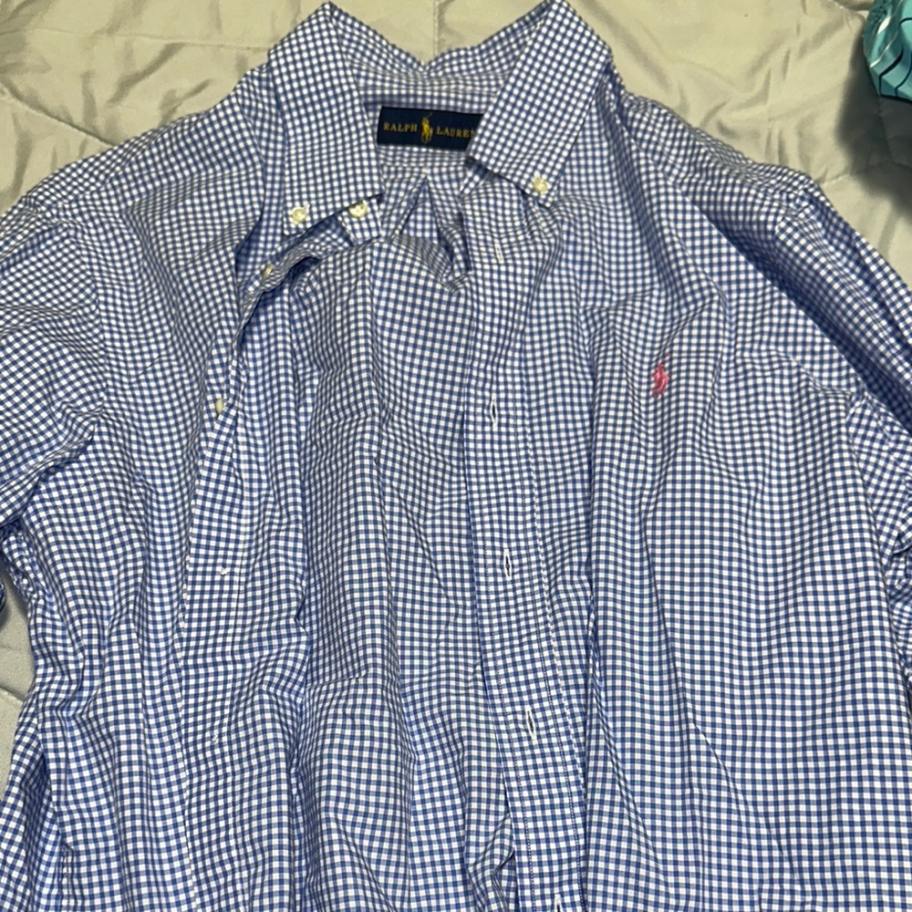 Ralph Lauren Blue Casual Gingham Shirt